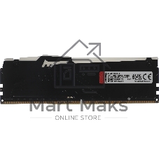 Оперативная память Kingston Fury Beast, DDR5, 8GB (1x8GB), 6000MHz, CL36, DIMM, с радиатором, RGB, черный