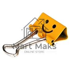 Зажимы Deli 8487 smile 19 мм ассорти (упаковка: 40 шт) пластиковая туба