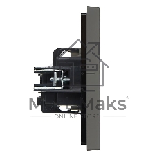 Розетка СП FORTE&PIANO FP315 16А с заземл. защ. шторки винт. крепл. сер. IEK FP-R14-16-K03