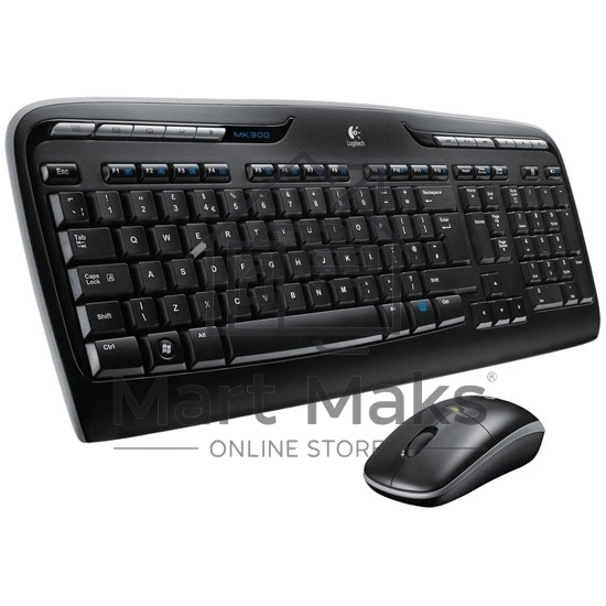 Клавиатура + мышь Logitech MK330 клав:черный мышь:черный USB беспроводная Multimedia