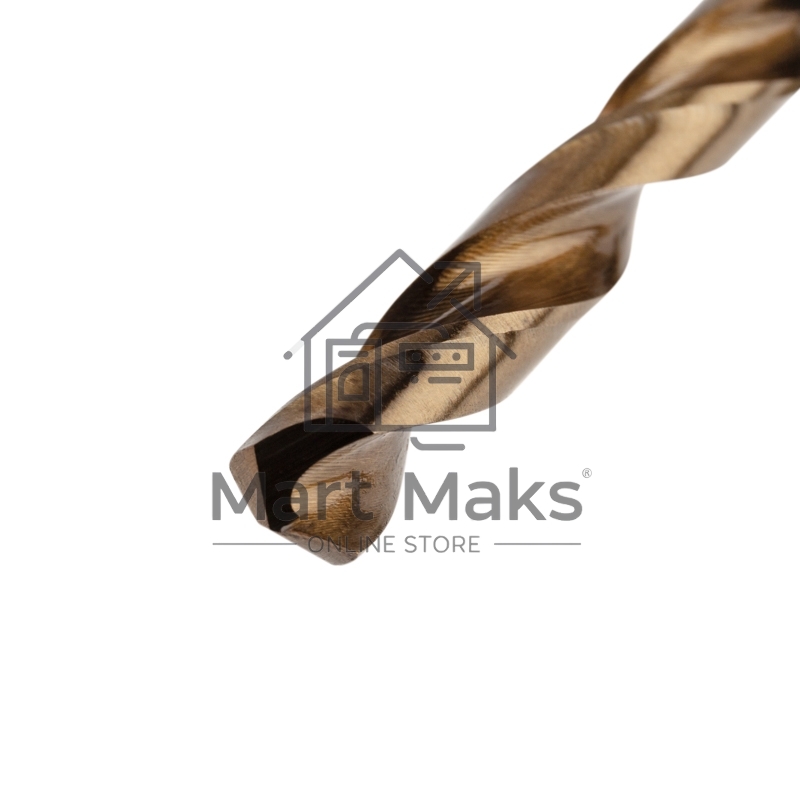 Сверло по металлу KRANZ Кобальт 12 мм, сталь HSS-Co 5 % M35 P6M5K5 DIN 338