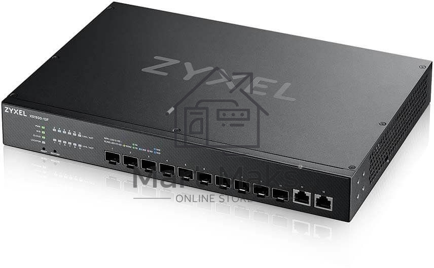 Гибридный мультигигабитный Smart L2+ коммутатор Zyxel NebulaFlex XS1930-12F, rack 19