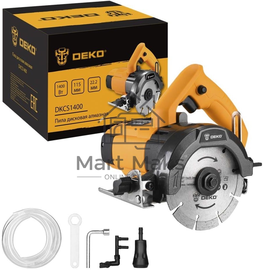 Циркулярная пила (дисковая) Deko DKCS1400 1400Вт (ручная)