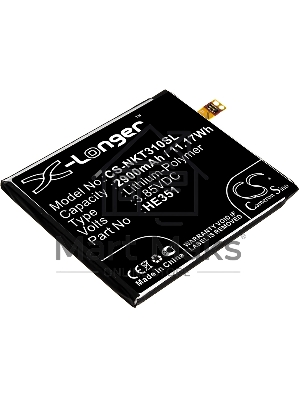 Аккумулятор CameronSinoCS-NKT310SL HE351 для Nokia 3.1, TA-1049,TA-1057,TA-1070 3.85V / 2900mAh / 11.17Wh