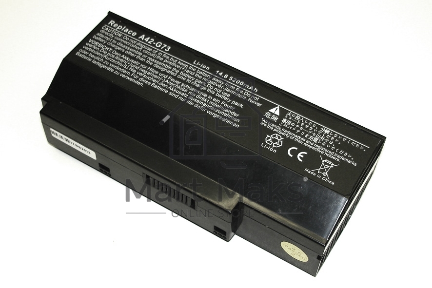 Аккумуляторная батарея для ноутбука Asus G53 14.6V 5200mAh OEM черный