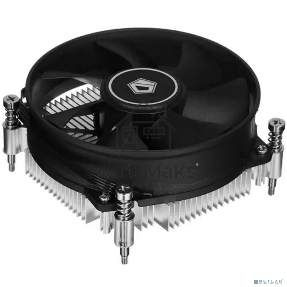 Кулер ID-COOLING DK-17 PWM серебристый/черный 92мм алюминий 2200rpm 26db 4-pin 65W 42мм