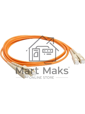 Кабель Патч-корд Lanmaster LAN-2SC-2SC/OM3-2.0 2x50/125 OM3 SC дуплекс-SC дуплекс 2м LSZH оранжевый