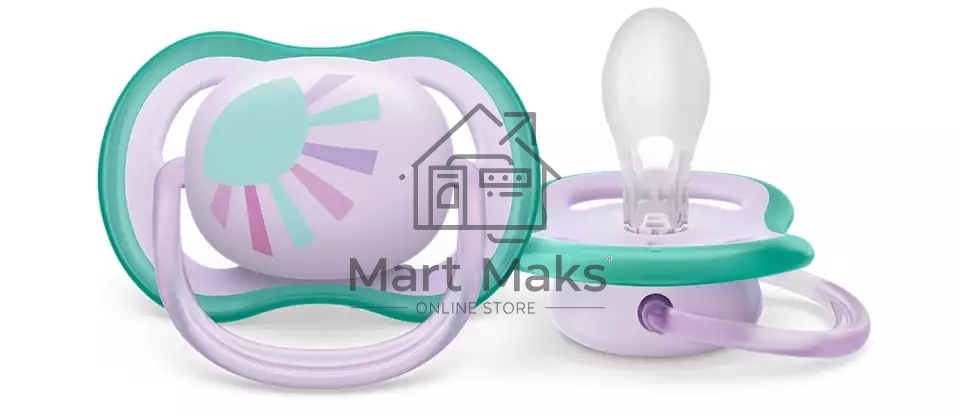 Пустышка Philips ultra air, солнышко, 0-6 мес., 1 шт.