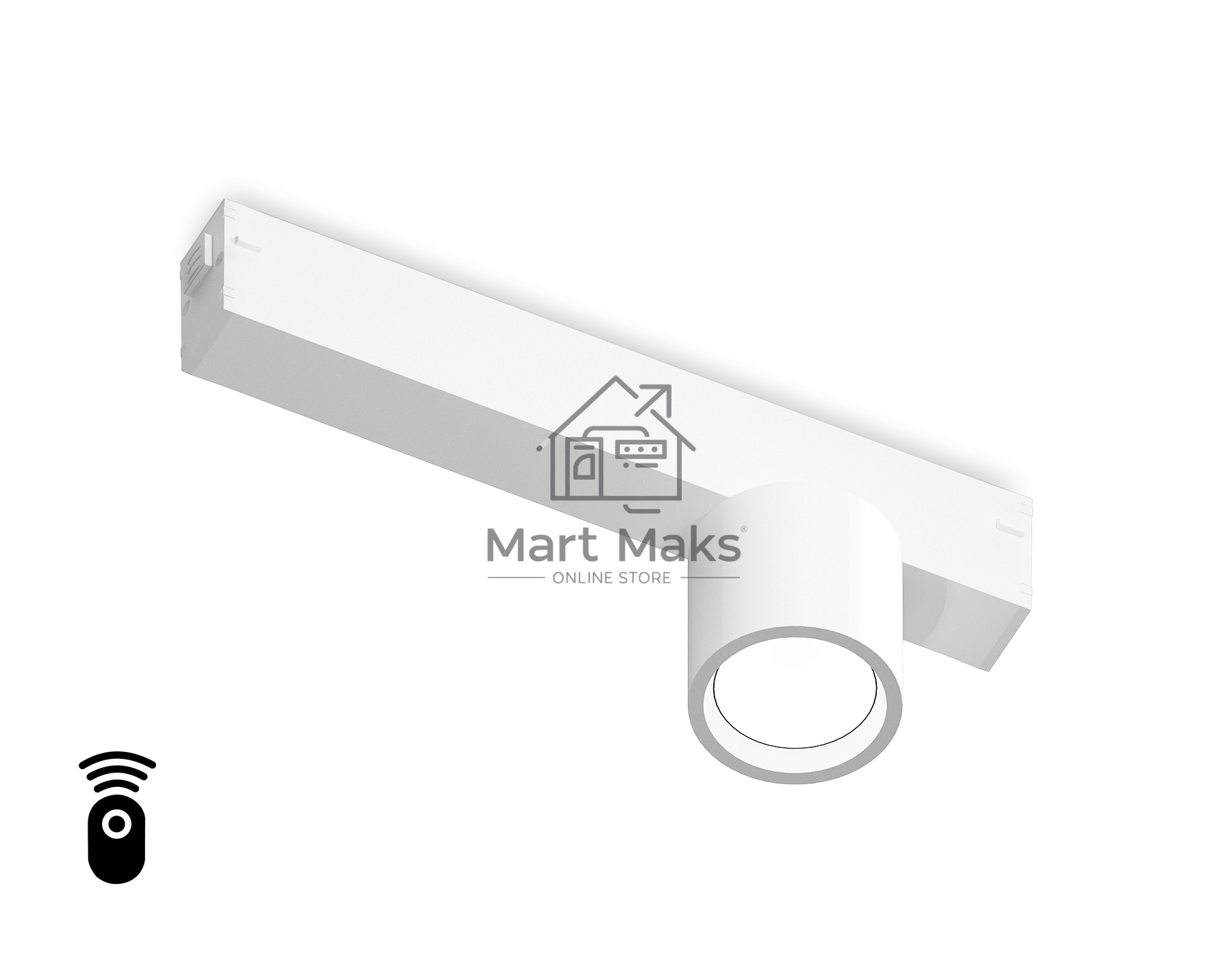 Управляемый светодиодный светильник для шинопровода Magnetic Ambrella light GL1241 WH белый IP20 7W 3000K-6400K 220V 24° D75*85 (Без ПДУ)