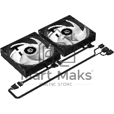 Система жидкостного охлаждения ID-Cooling FX240 TD, 240 мм, 2x120 мм, 300-2000 об/мин, 27.2 дБ, 4-pin PWM, 300 Вт, ARGB, черный