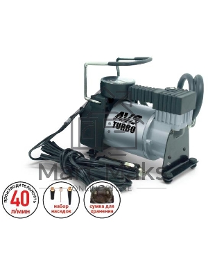 Компрессор AVS Turbo AVS KA580 12В 14А 150Вт 10атм 40л/мин -35С+80С 1.9кг Компрессор AVS Turbo AVS KA580 12В 14А 150Вт 10атм 40л/мин -35С+80С 1.9кг