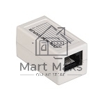 Проходной адаптер ITK кат.5E UTP, тип RJ45-RJ45 (8P8C), белый