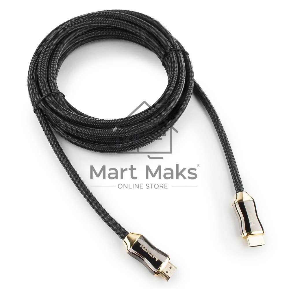 Кабель Cablexpert HDMI, серия Platinum, 4,5 м, v2.0, M/M, позол.разъемы, металлический корпус, нейлоновая оплетка, блистер