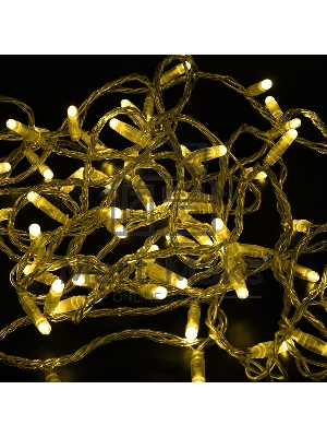 Гирлянда Neon-night Нить 10м, постоянное свечение, прозрачный ПВХ, 230В, желтый