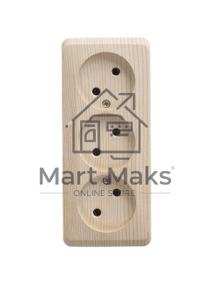 Розетка 3-м ОП Этюд 16А IP20 без заземл. без защ. шторок сосна SchE PA16-009D