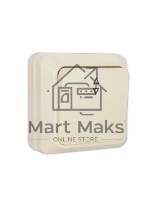 Выключатель проходной 1-кл. ОП Олимп 10А IP20 беж. Universal Б-О0025