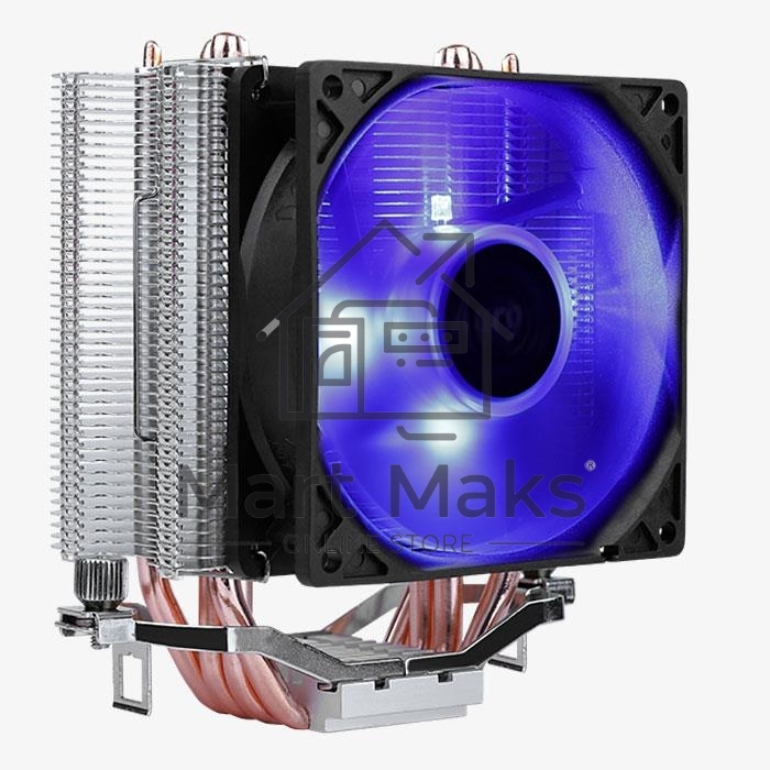 Кулер для процессора AeroCool / Formula Verkho 4 Lite серебристый, 90 мм, алюминий/медь, 2000 об/мин, 27 дБ, 4 pin, 125 Вт, 135 мм