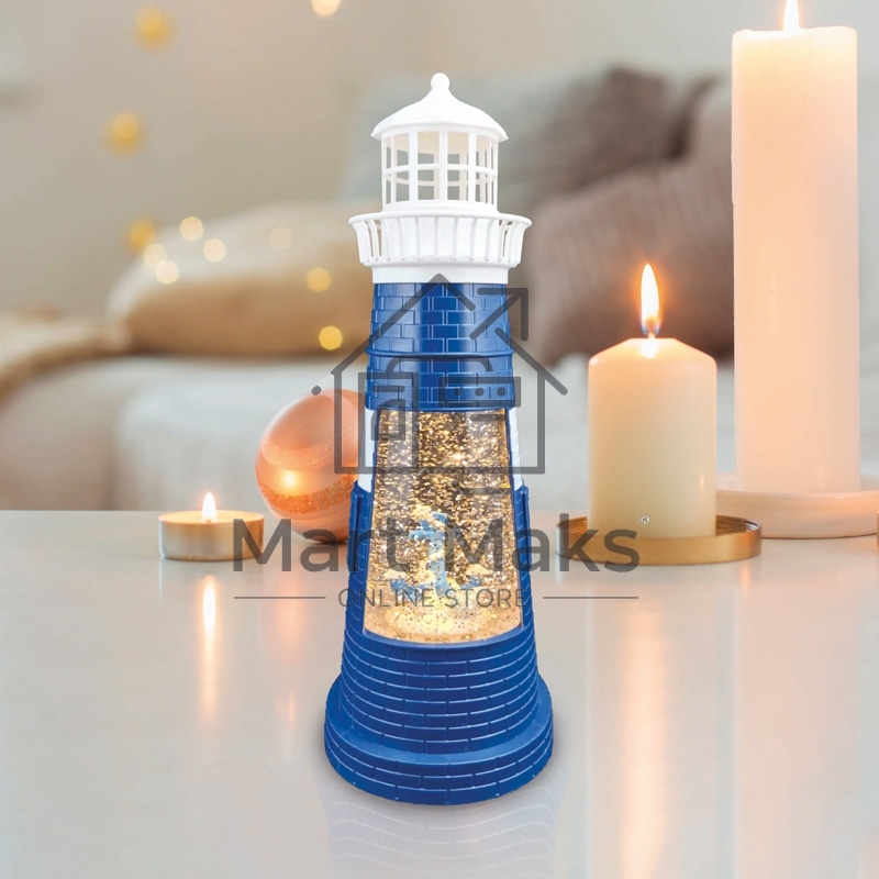 Декоративный светильник «Маяк синий» с конфетти и подсветкой, USB NEON-NIGHT