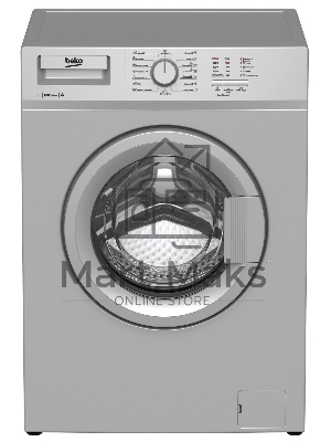 Стиральная машина Beko WRS 55P1 BSS 7320510018 серебристый, загрузка фронтальная 5 кг, 1000 об/мин., класс: А