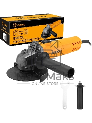 Углошлифовальная машина Deko DKAG750 750Вт 12000об/мин рез.шпин.:M14 d=125мм