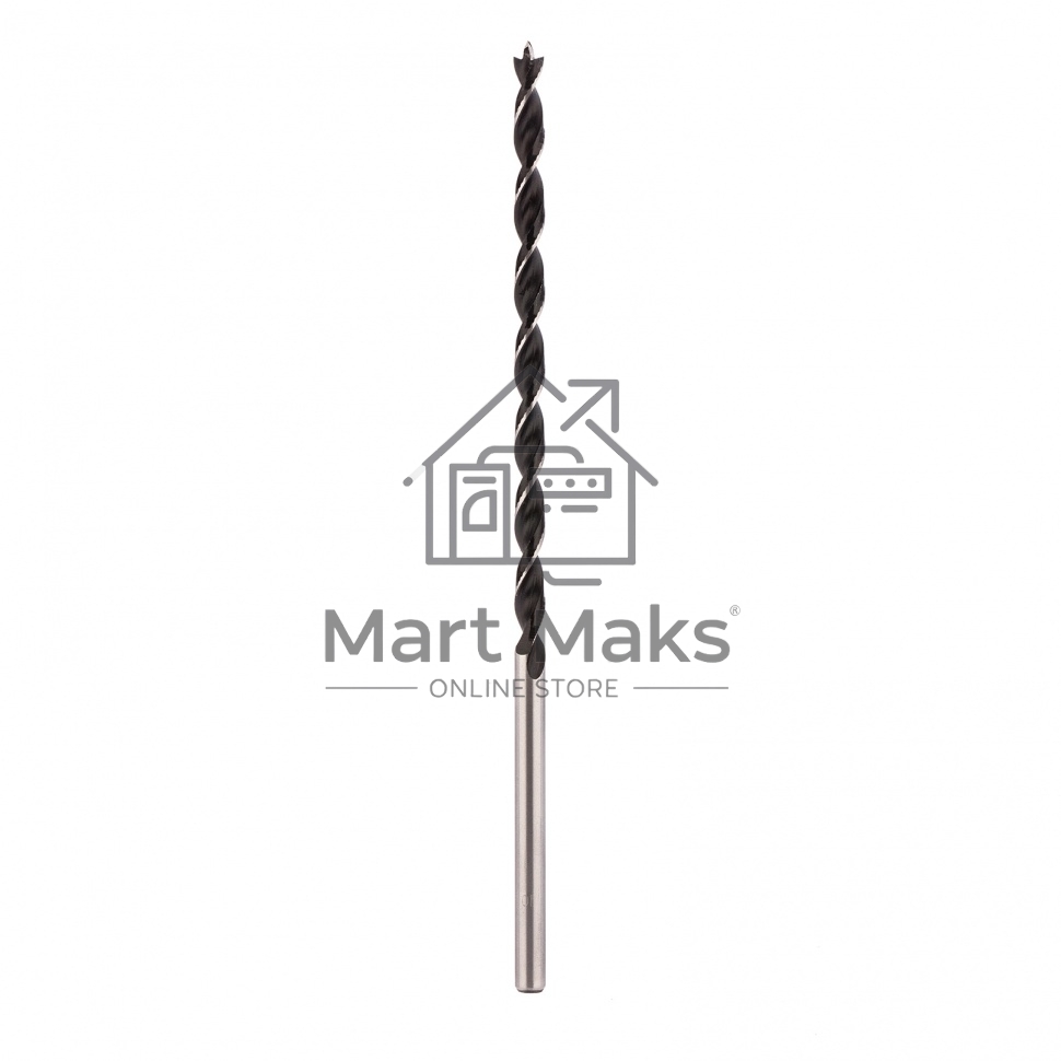 Сверло по дереву, 10х300 мм, цилиндрический хвостовик Сибртех