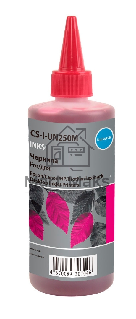 Чернила Cactus CS-I-Un250M пурпурный 250мл для HP/Lexmark/Canon/Epson/Brother