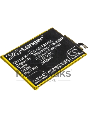 Аккумулятор CS-NKT210SL HE341 HE338 для Nokia 2.1 TA-1029 3.85V / 3900mAh / 15.02Wh