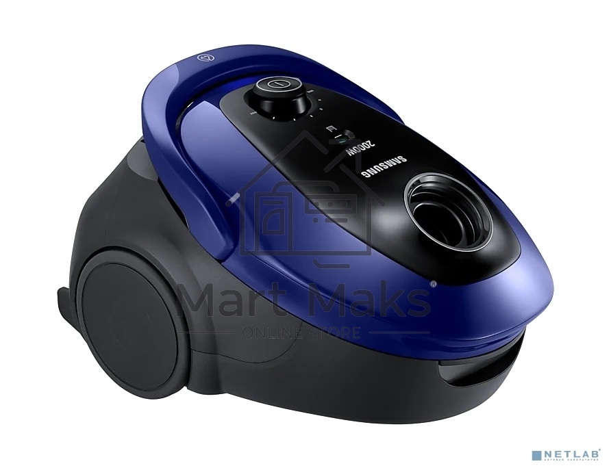 Пылесос Samsung VC20M251AWB синий, 460/2000 Вт, уборка сухая, пылесборник мешок 2.5 л