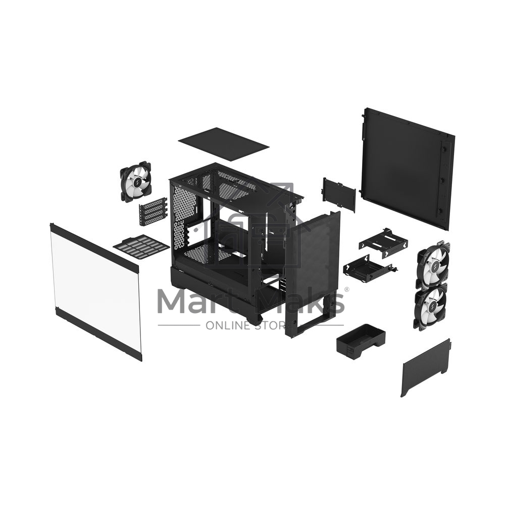 Корпус Fractal Design Pop Mini Air RGB Black TG Clear Tint FD-C-POR1M-06