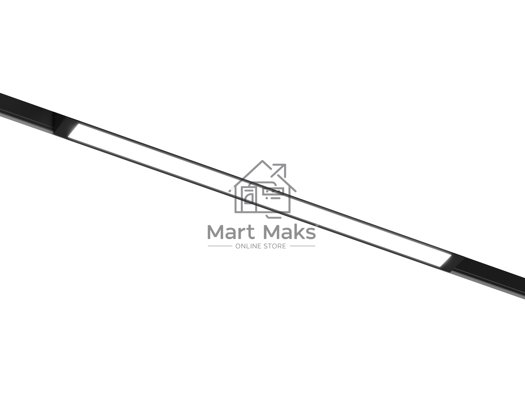 Трековый линейный светильник Ambrella light GL8045 BK черный IP20 18W 3000-6000K 220V 120° 410*25*41