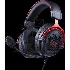 Гарнитура Redragon Diomedes чёрный/красный, проводная, USB / mini jack 3.5 мм