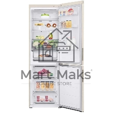 Холодильник LG GC-B459AEMW бежевый двухкамерный 234/110л морозилка снизу, No Frost