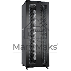 Шкаф серверный напольный Cabeus ND-05C-42U80/120-BK IP20, 42U, 2055х800х1200 мм (ВхШхГ), дверь: перфорация, боковая панель: сплошная, разборный, чёрный