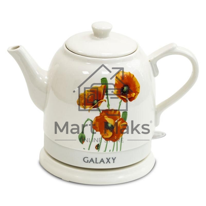 Чайник электрический Galaxy Line GL 0506, белый, керамика
