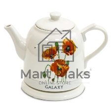 Чайник электрический Galaxy Line GL 0506, белый, керамика