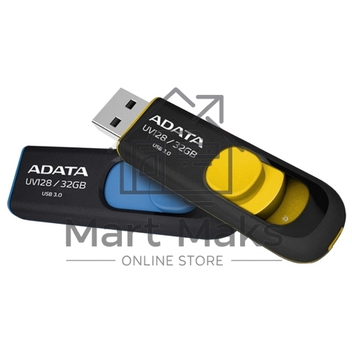 Флешка USB R/W ADATA R/W 32Gb UV128 AUV128-32G-RBE USB3.0 синий/черный