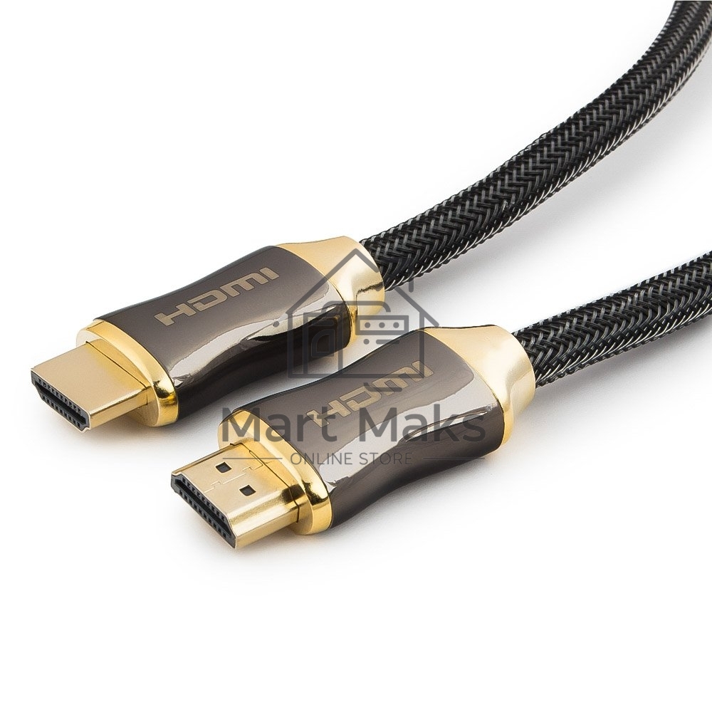Кабель Cablexpert HDMI, серия Platinum, 4,5 м, v2.0, M/M, позол.разъемы, металлический корпус, нейлоновая оплетка, блистер