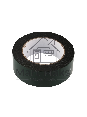 Двухсторонний скотч Rexant, черная, вспененная ЭВА основа, 40 мм, ролик 5 м