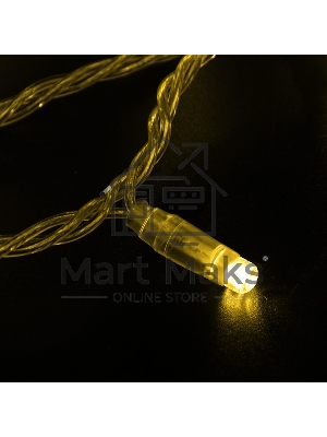 Гирлянда Neon-night Нить 10м, постоянное свечение, прозрачный ПВХ, 230В, желтый