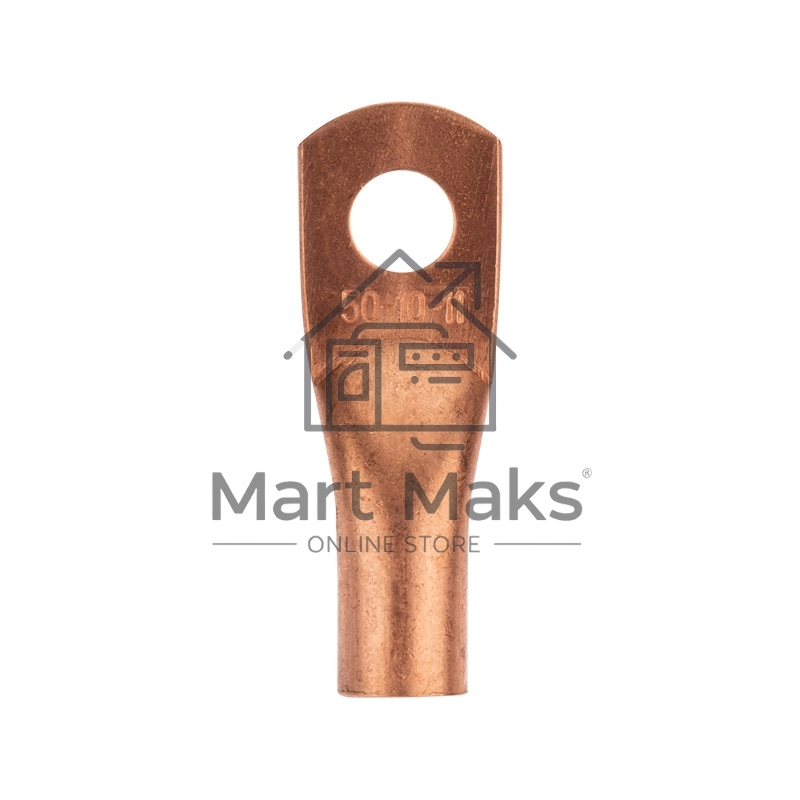 Наконечник медный ТМ 50-10-11 (50мм² - Ø11мм) (в упак. 50 шт.) Rexant