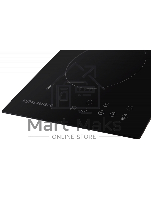 Электрическая варочная панель Kuppersberg ECO 301 / ширина 30 см, 2 зоны ускоренного нагрева HI-Light, сенсорное управление, 3 цифровых дисплея, 9 уровней мощности, таймер, автоматика закипания, автоотключение, защита от детей, индикаторы остаточного тепл