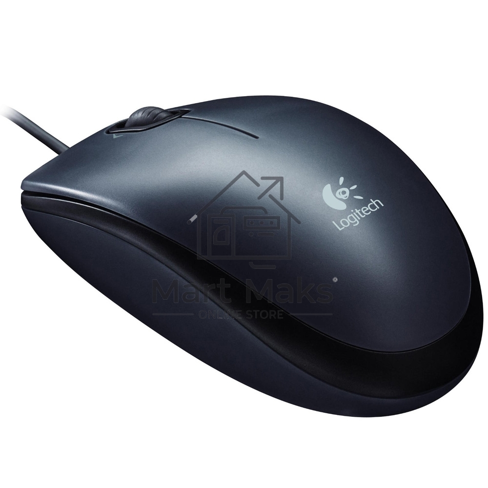 Мышь проводная Logitech M90 черный/серый, 1000 dpi, USB, кнопки - 3