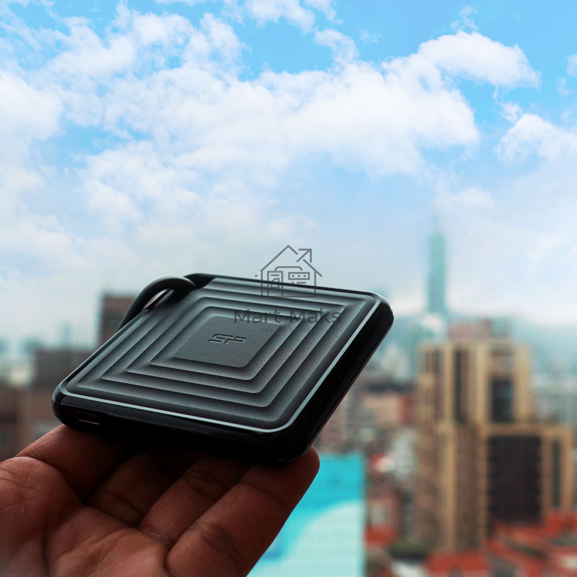 Внешний SSD 2TB Silicon Power PC60, External, USB 3.2 Type-C R/W - 540/500 MB/s черный