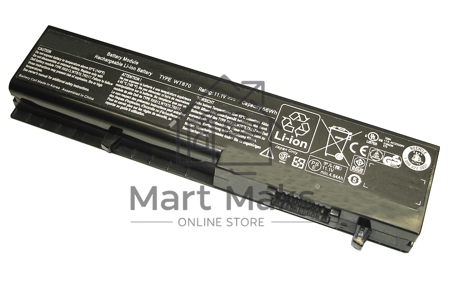 Аккумуляторная батарея для ноутбука Dell Studio 1435 11.1V 4400mAh черный