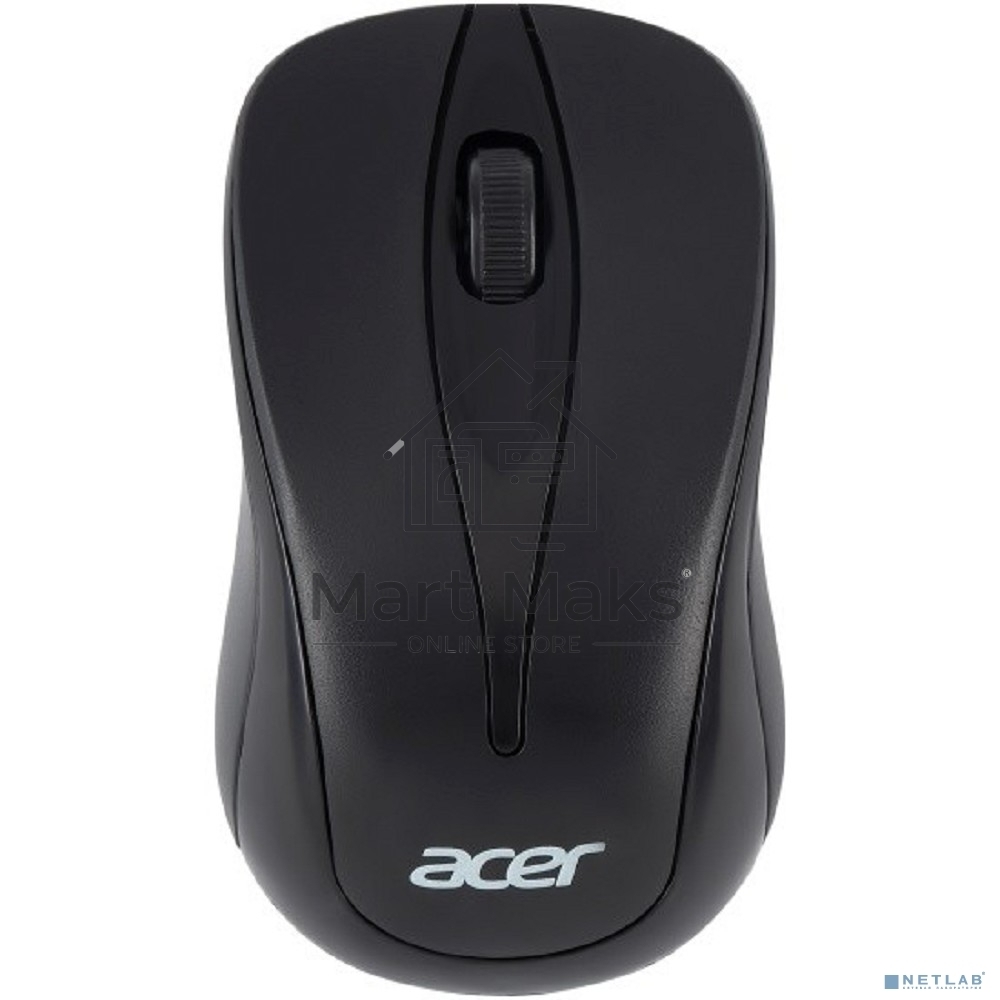 Мышь беспроводная Acer OMR131 черный, 1000 dpi, радиоканал, USB, кнопки - 3
