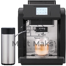 Кофемашина автоматическая Korting KACM 2009 PRESTO черный, зерновой/молотый, 2 л, 1400 Вт, 19 бар