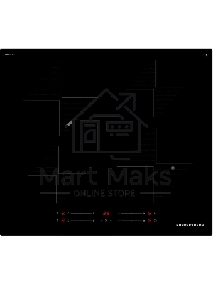 Индукционная варочная панель Kuppersberg ICI 606, 60 см, индукция, High-Tech, inverter, прямой край, 9 уровней мощности, бустер, Stop and Go, автоматическое отключение, таймер, индикатор остаточного тепла, сенсорное управление, черный