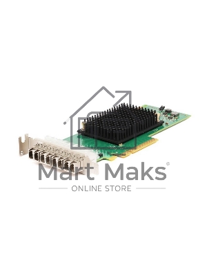 Emulex LPe31004-M6 bulk  Gen 6 (16GFC), 4-port, 16Gb/s, PCIe Gen3 x8, трансиверы установлены, LP+FH brackets, OEM