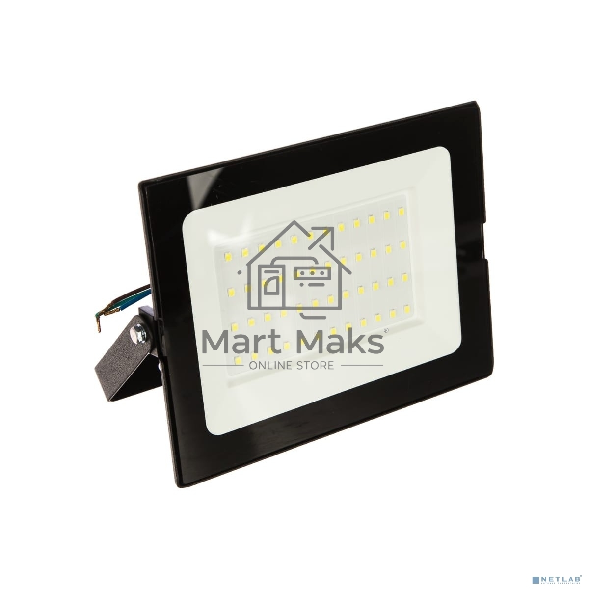 Прожектор светодиодный ULTRAFLASH 12317 LFL-5001 C02 черный LED SMD 50Вт 230В 6500К