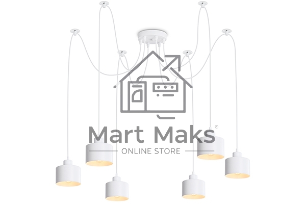 Светильник Ambrella light TR8131/6 WH белый E27*6 max 40W D700*800